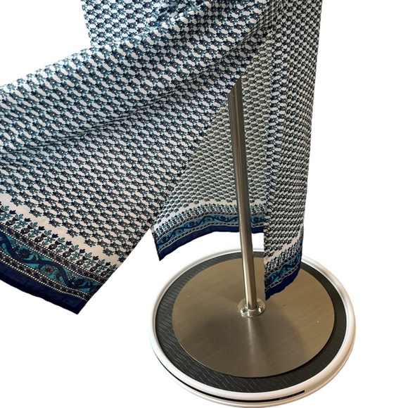 Vintage cotton ditzy floral maxi skirt lightweight side slits size XL - Picture 7 of 12